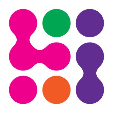 Metal, bağlantılı noktalar, daireler şekli, doku elementi