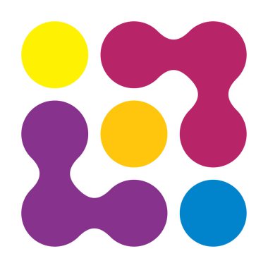 Metal, bağlantılı noktalar, daireler şekli, doku elementi