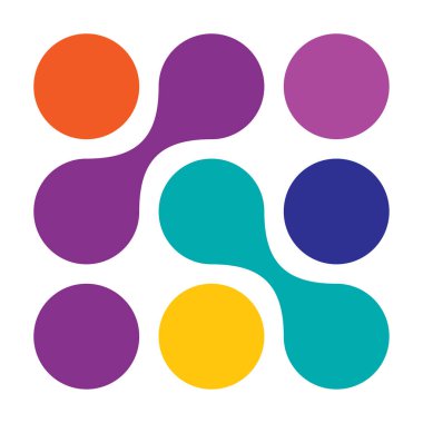 Metal, bağlantılı noktalar, daireler şekli, doku elementi