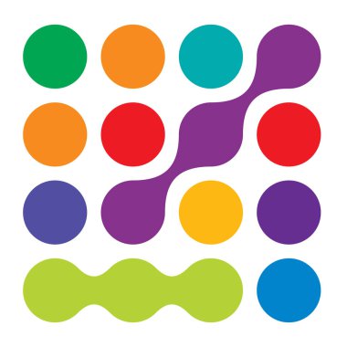 Metal, bağlantılı noktalar, daireler şekli, doku elementi