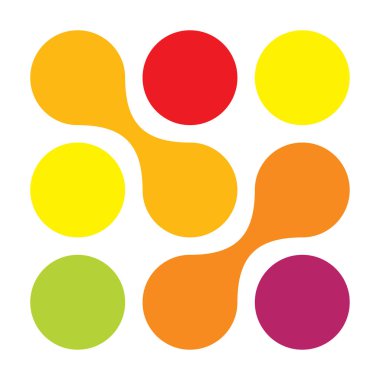 Metal, bağlantılı noktalar, daireler şekli, doku elementi