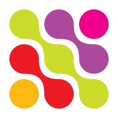 Metal, bağlantılı noktalar, daireler şekli, doku elementi