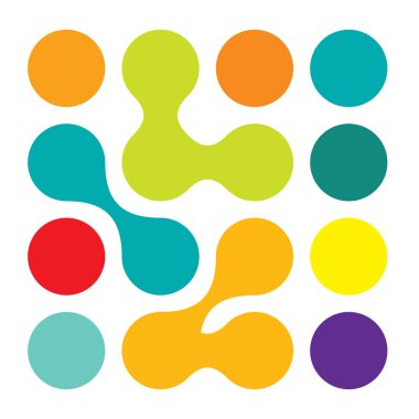 Metal, bağlantılı noktalar, daireler şekli, doku elementi