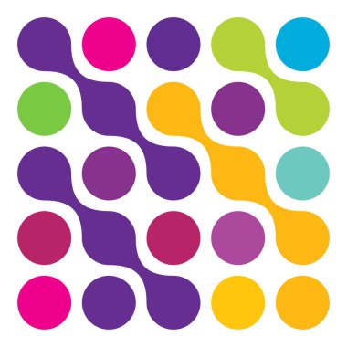 Metal, bağlantılı noktalar, daireler şekli, doku elementi