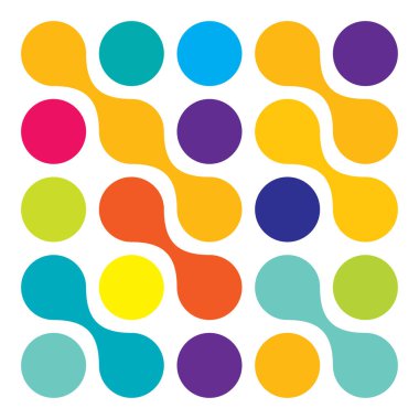 Metal, bağlantılı noktalar, daireler şekli, doku elementi