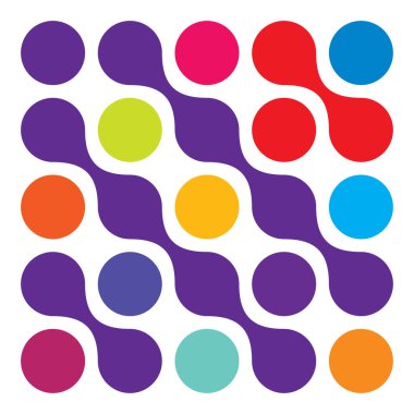 Metal, bağlantılı noktalar, daireler şekli, doku elementi