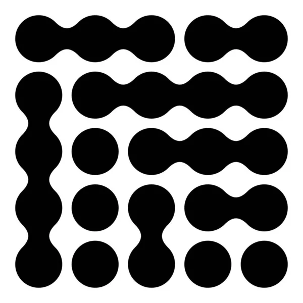 连通点 圆圈图案 纹理元素 — 图库矢量图片