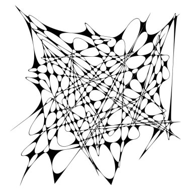 Dalgalı, dalgalı, dalgalı, eğri büğrü çizgi. Düzensiz rastgele çizgiler