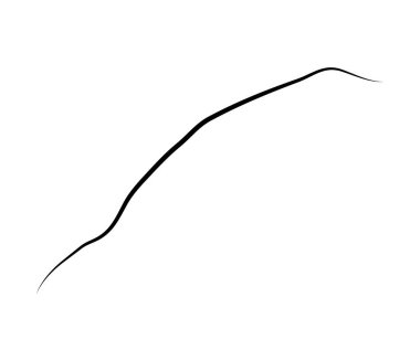 Dalgalı, dalgalı, dalgalı, eğri büğrü çizgi. Düzensiz rastgele çizgiler