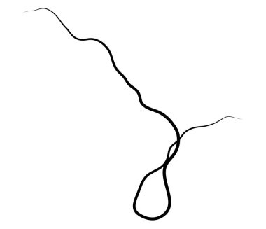 Dalgalı, dalgalı, dalgalı, eğri büğrü çizgi. Düzensiz rastgele çizgiler