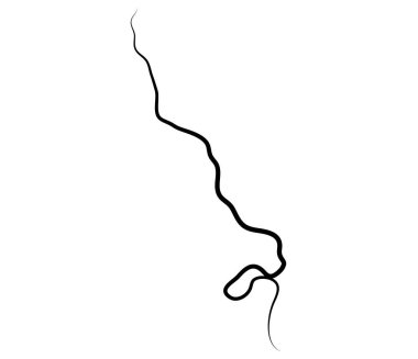 Dalgalı, dalgalı, dalgalı, eğri büğrü çizgi. Düzensiz rastgele çizgiler