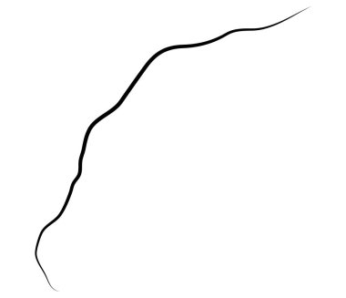 Dalgalı, dalgalı, dalgalı, eğri büğrü çizgi. Düzensiz rastgele çizgiler