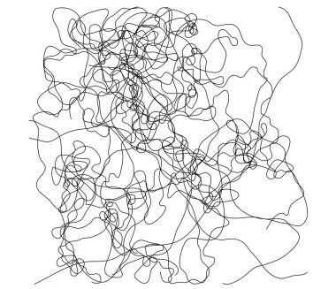 Dalgalı, dalgalı, dalgalı, eğri büğrü çizgi. Düzensiz rastgele çizgiler
