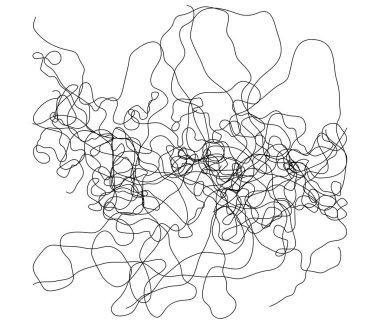 Dalgalı, dalgalı, dalgalı, eğri büğrü çizgi. Düzensiz rastgele çizgiler