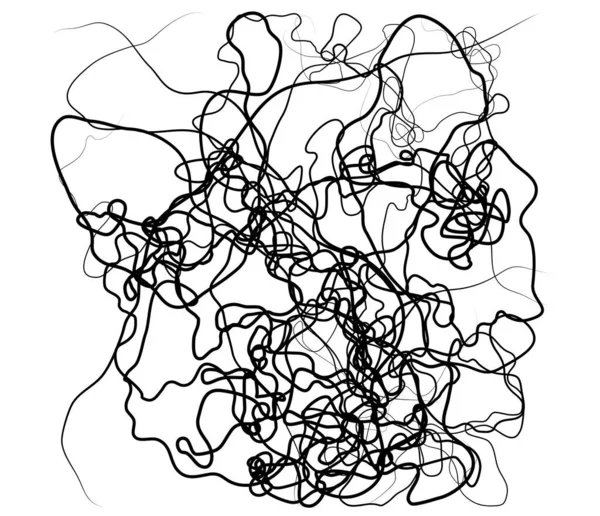 Hullámzó Hullámzó Hullámzó Tekergő Tekergő Vonal Szabálytalan Véletlenszerű Vonalak — Stock Vector