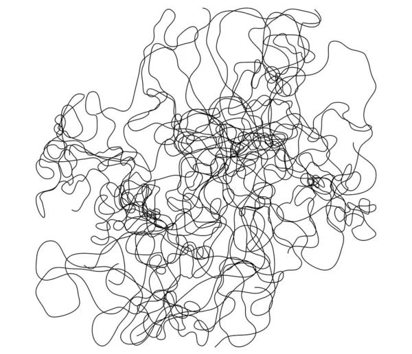 Hullámzó Hullámzó Hullámzó Tekergő Tekergő Vonal Szabálytalan Véletlenszerű Vonalak — Stock Vector