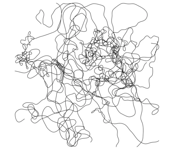 Hullámzó Hullámzó Hullámzó Tekergő Tekergő Vonal Szabálytalan Véletlenszerű Vonalak — Stock Vector