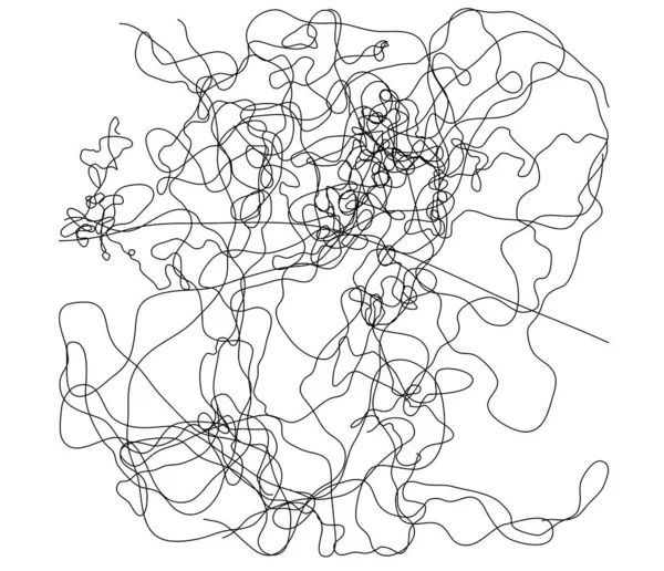 Wellenartig Winkend Wogend Verschnörkelt Und Verschnörkelt Unregelmäßige Zufallslinien — Stockvektor