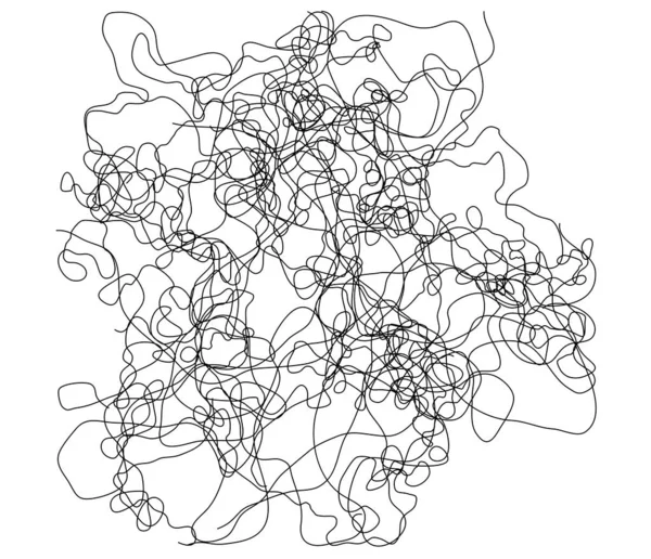 Ondulado Ondulado Ondulado Crujiente Línea Crujiente Líneas Aleatorias Irregulares — Vector de stock