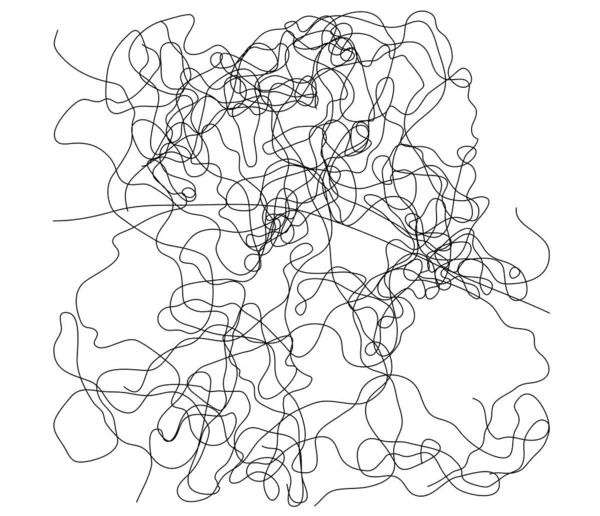 Courbée Ondulée Bouillonnante Ondulée Ondulée Lignes Aléatoires Irrégulières — Image vectorielle