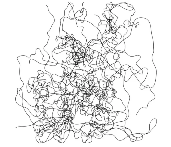 Ondulado Ondulado Billowy Squiggle Linha Squiggly Linhas Aleatórias Irregulares —  Vetores de Stock