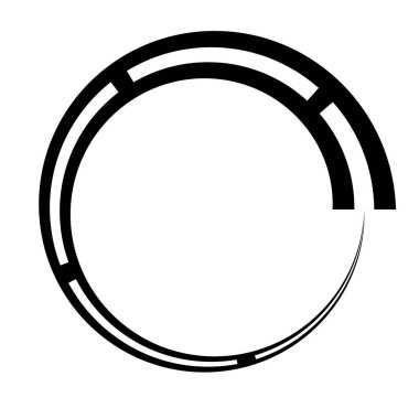 Eşmerkezli halka, doğrusal geometrik element. Yörünge sembolü.