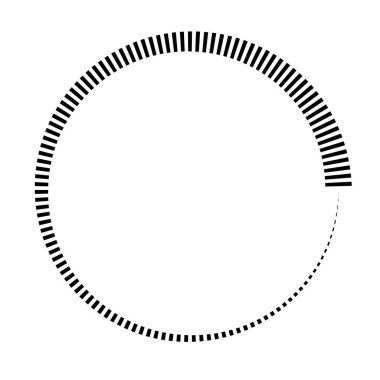 Eşmerkezli halka, doğrusal geometrik element. Yörünge sembolü.
