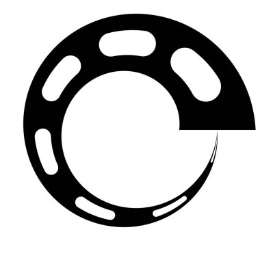 Eşmerkezli halka, doğrusal geometrik element. Yörünge sembolü.