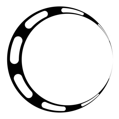 Eşmerkezli halka, doğrusal geometrik element. Yörünge sembolü.