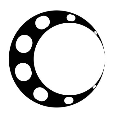 Eşmerkezli halka, doğrusal geometrik element. Yörünge sembolü.