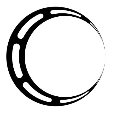 Eşmerkezli halka, doğrusal geometrik element. Yörünge sembolü.