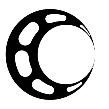 Eşmerkezli halka, doğrusal geometrik element. Yörünge sembolü.