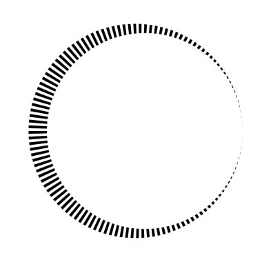 Eşmerkezli halka, doğrusal geometrik element. Yörünge sembolü.