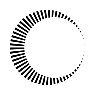 Eşmerkezli halka, doğrusal geometrik element. Yörünge sembolü.