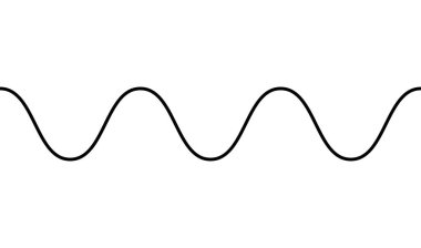 Yatay olarak tekrarlanabilir dalgalı, dalgalı, dalgalı, dalgalı ve zig-zag çizgisi, şerit