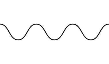 Yatay olarak tekrarlanabilir dalgalı, dalgalı, dalgalı, dalgalı ve zig-zag çizgisi, şerit