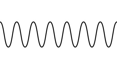 Yatay olarak tekrarlanabilir dalgalı, dalgalı, dalgalı, dalgalı ve zig-zag çizgisi, şerit