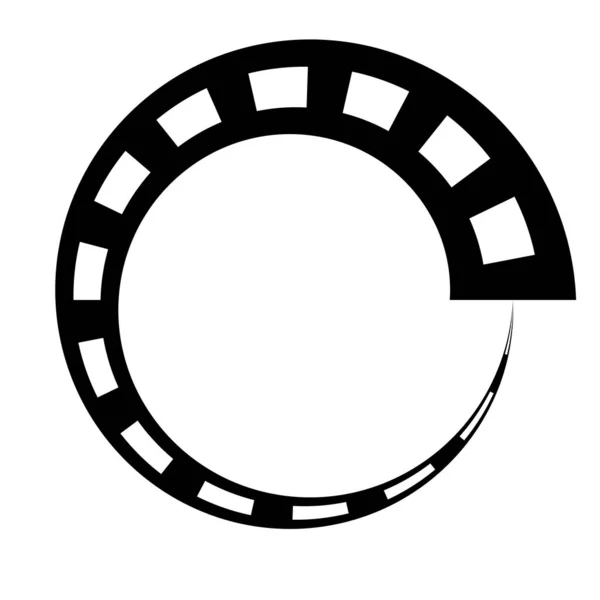 同心円状のリング 線形幾何学的要素 軌道記号 — ストックベクタ