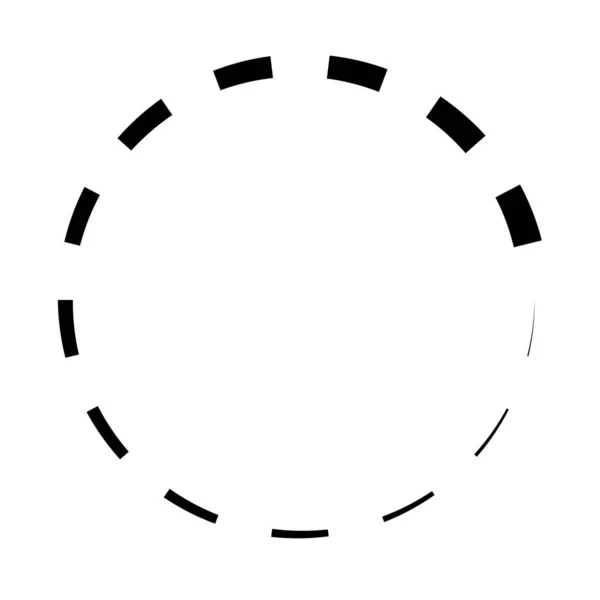 Concentrische Ring Lineair Geometrisch Element Baansymbool — Stockvector