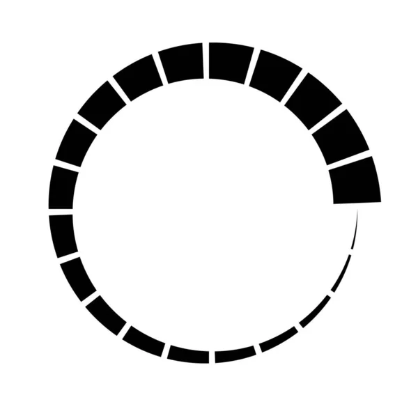 Concentrische Ring Lineair Geometrisch Element Baansymbool — Stockvector