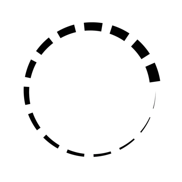 Soustředný Kruh Lineární Geometrický Prvek Symbol Oběžné Dráhy — Stockový vektor