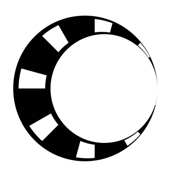Anello Concentrico Elemento Geometrico Lineare Simbolo Orbita — Vettoriale Stock