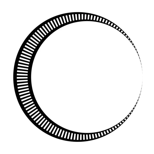 Anillo Concéntrico Elemento Geométrico Lineal Símbolo Órbita — Archivo Imágenes Vectoriales