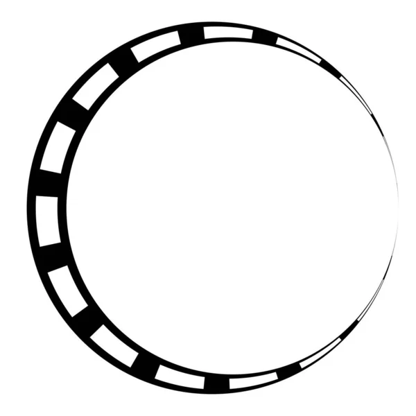 同心円状のリング 線形幾何学的要素 軌道記号 — ストックベクタ