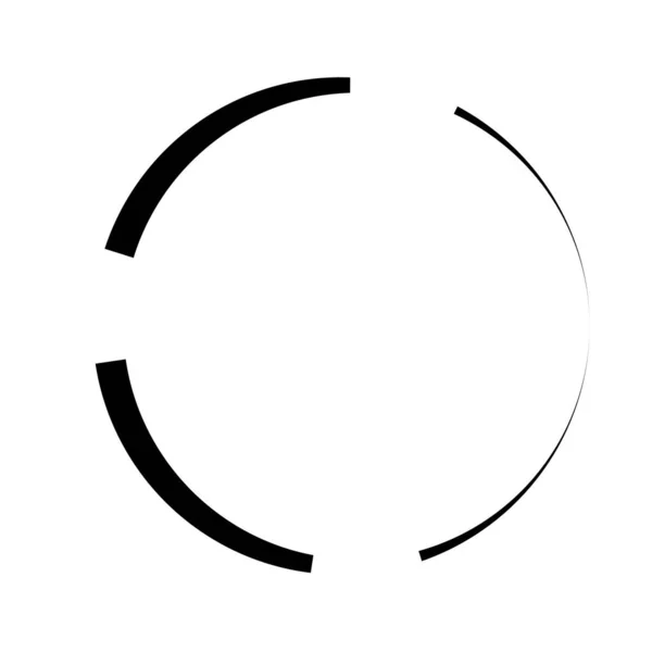 Pierścień Koncentryczny Liniowy Element Geometryczny Symbol Orbity — Wektor stockowy