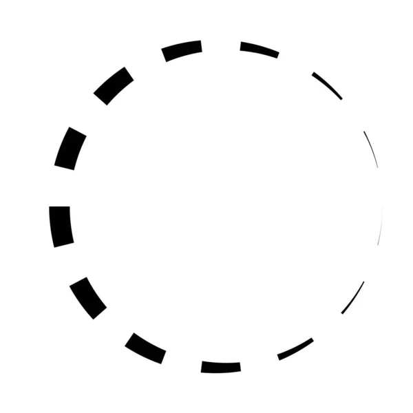Koncentrisk Ring Linjärt Geometriskt Element Omloppsbana — Stock vektor