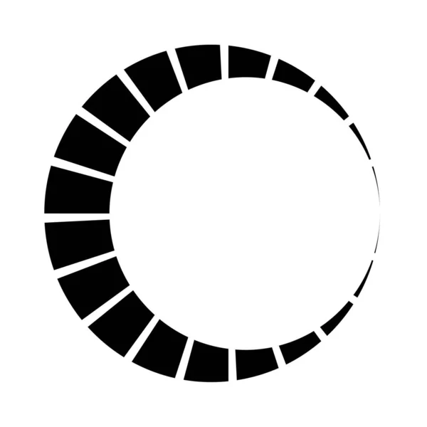 Eşmerkezli Halka Doğrusal Geometrik Element Yörünge Sembolü — Stok Vektör