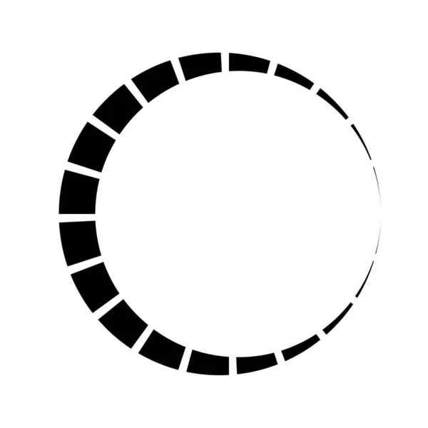 Konzentrischer Ring Lineares Geometrisches Element Orbit Symbol — Stockvektor