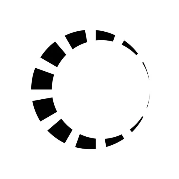 Concentrische Ring Lineair Geometrisch Element Baansymbool — Stockvector