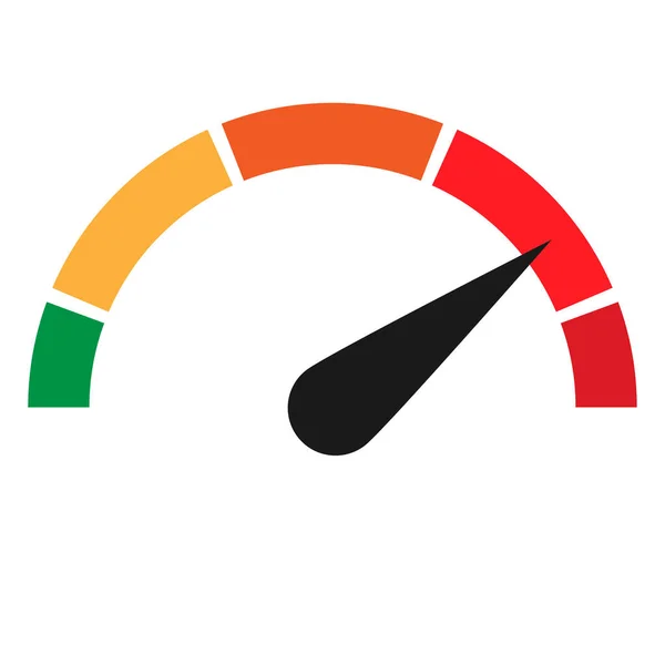 Meter Meter Pictogram Niveau Indicator Symbool — Stockvector